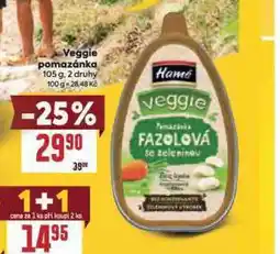 Billa Veggie pomazánka nabídka