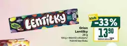 Billa Orion lentilky nabídka