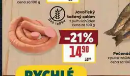 Billa Javořický točený salám nabídka