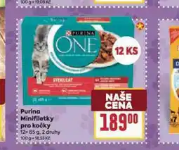 Billa Purina minifiletky pro kočky nabídka