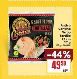 Billa Antica cantina wrap tortilla 25 cm nabídka