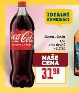Billa Coca cola 1,5l nabídka