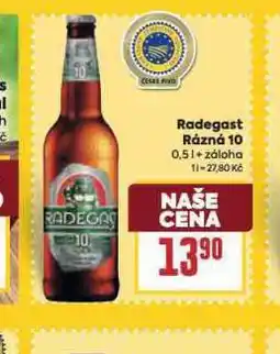 Billa Pivo radegast rázná 10 nabídka