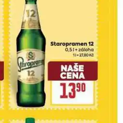 Billa Pivo staropramen 12 nabídka