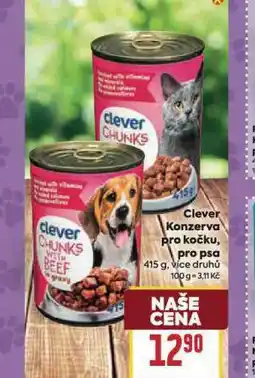 Billa Clever konzerva pro psy nabídka