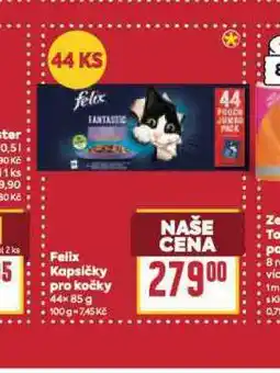 Billa Felix kapsičky pro kočky nabídka