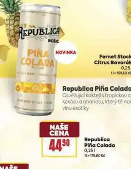 Billa Republica piňa colada nabídka