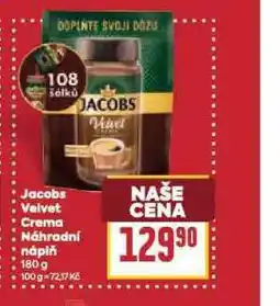 Billa Jacobs velvet crema náhradní náplň nabídka