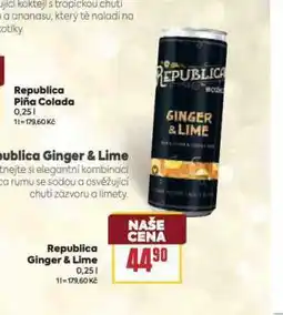 Billa Republica ginger&lime nabídka