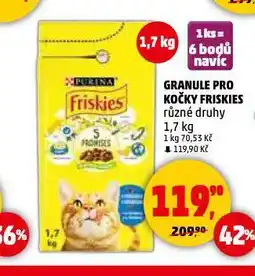 Penny Market Friskies granule pro kočky nabídka
