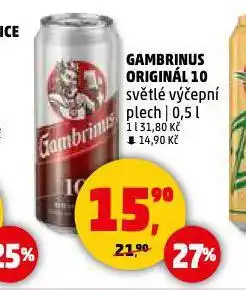 Penny Market Pivo gambrinus nabídka