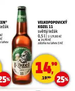 Penny Market Pivo velkopopovický kozel nabídka