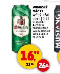 Penny Market Pivo svijanský máz nabídka