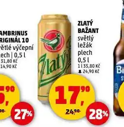 Penny Market Pivo zlatý bažant nabídka