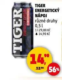 Penny Market Tiger energy drink nabídka
