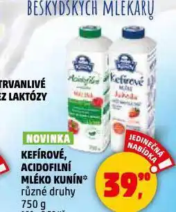 Penny Market Kunín acidofilní mléko nabídka