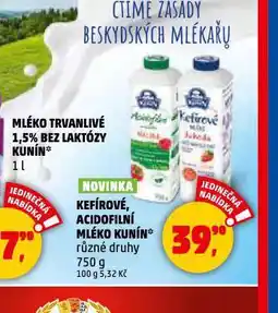 Penny Market Kefírové mléko kunín nabídka