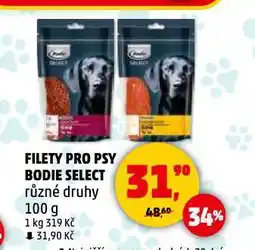 Penny Market Bodie select filety pro psy nabídka