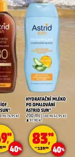 Penny Market Astrid sun hydratační mléko na opalování nabídka