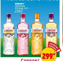 Penny Market Gordon's gin nabídka