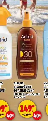 Penny Market Astrid sun olej na opalování nabídka