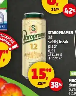 Penny Market Pivo staropramen nabídka