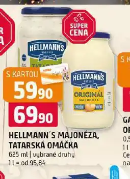 Terno Hellmann´s tatarská omáčka, majonéza nabídka