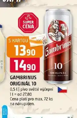 Terno Pivo gambrinus originál nabídka