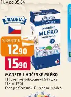 Terno Trvanlivé mléko 1,5% nabídka