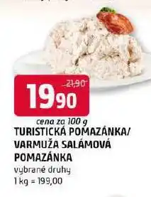 Terno Tursitická pomazánka nabídka