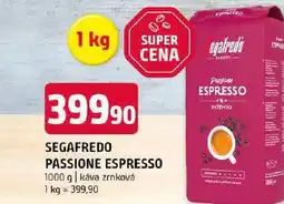 Terno Segafredo passione espresso zrnková káva nabídka