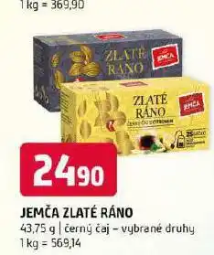 Terno Jemča zlaté ráno čaj nabídka