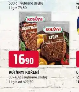 Terno Konányi koření nabídka