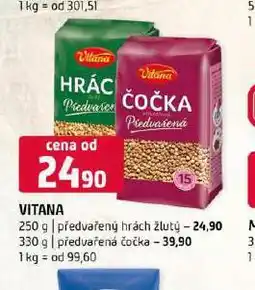 Terno Vitana předvařený hrách žlutý nabídka