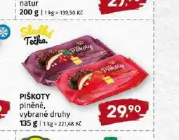 Terno Piškoty plněné nabídka