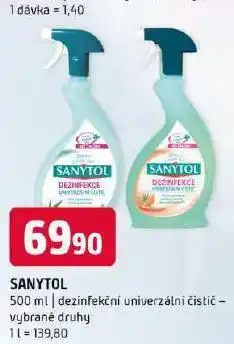 Terno Sanytol dezinfekční univerzální čistič nabídka