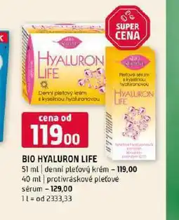 Terno Bio hyaluron life krém nabídka