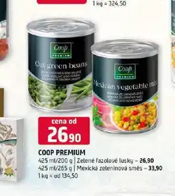 Terno Coop premium zelené fazolové lusky nabídka