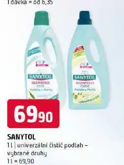 Terno Sanytol univezální čistič podlah nabídka