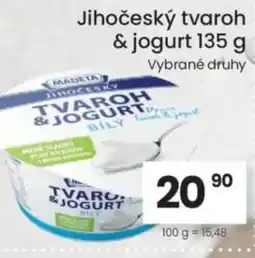 Kubík potraviny Madeta Jihočeský tvaroh & jogurt nabídka