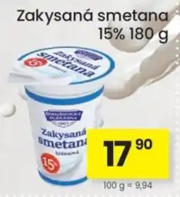 Kubík potraviny Zakysaná smetana 15% nabídka