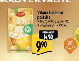 Albert Vitana instantní polévka nabídka