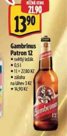 Albert Pivo gambrinus patron 12 nabídka