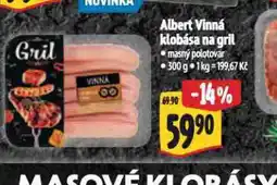 Albert Vinná klobása na gril nabídka