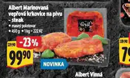 Albert Marinovaná vepřová krkovice na pivu nabídka