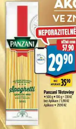 Albert Panzani těstoviny nabídka