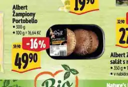 Albert Žampiony portobello nabídka