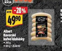 Albert Bavorské kuřecí klobásky nabídka
