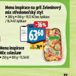 Albert Menu inspirace na gril zeleninový mix středomořský styl nabídka