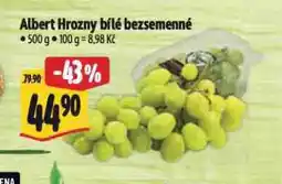 Albert Hrozny bílé bezsemenné nabídka